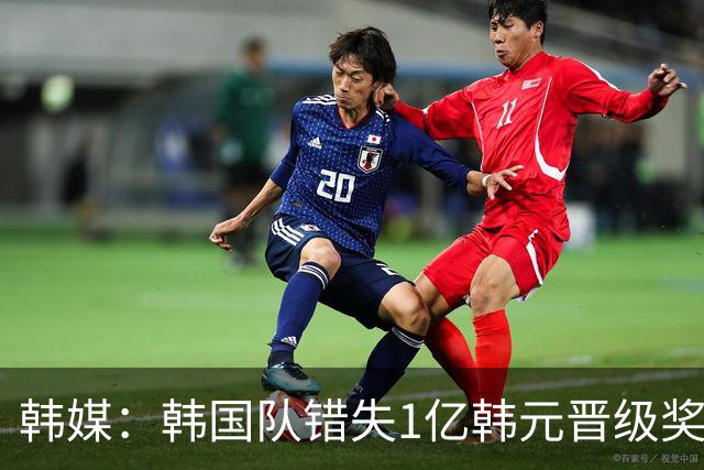 韩媒：韩国队错失1亿韩元晋级奖 但每人仍可拿8000万津贴